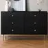 Devon 6 Drawer Chest of Drawers - Black