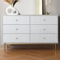 Devon 6 Drawer Chest of Drawers - White