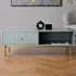 Devon Coffee Table with Drawer - Green