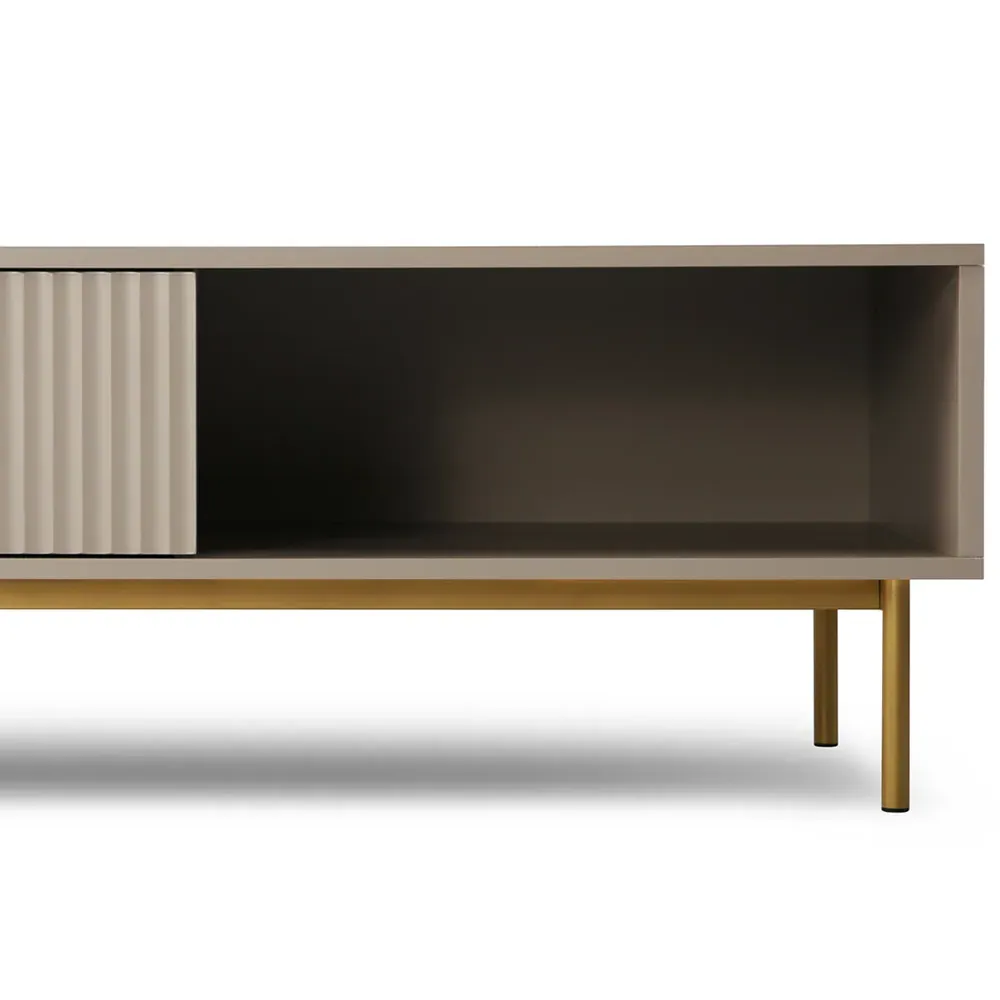 Devon Coffee Table with Drawer - Grey