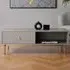 Devon Coffee Table with Drawer - Grey