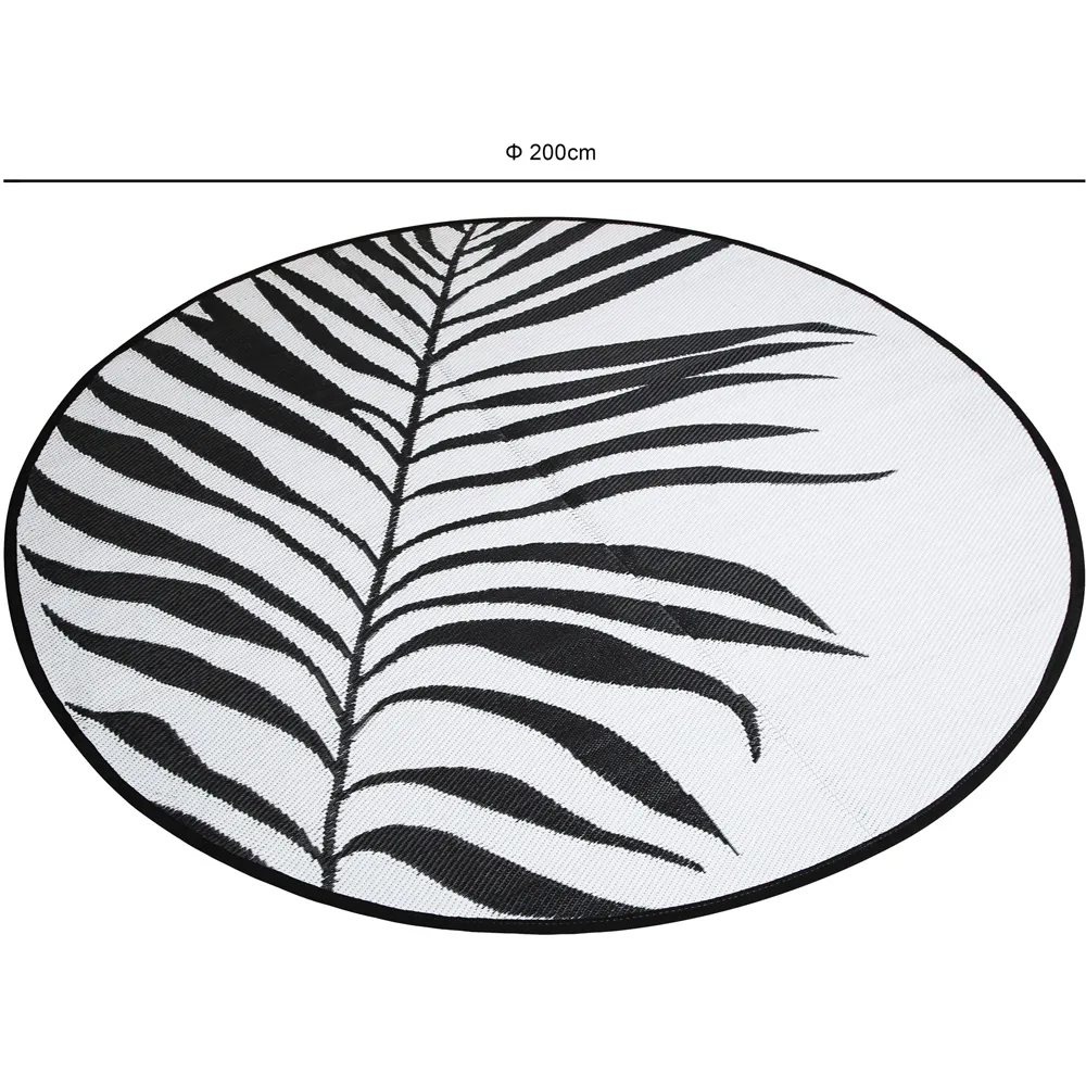 Divan Jupiter Round Outdoor Rug 200cm - Multi, Polypropylene