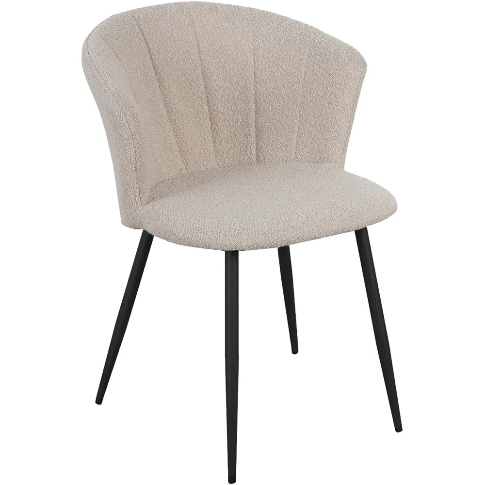 Dunelm Boucle Accent Chair - Beige