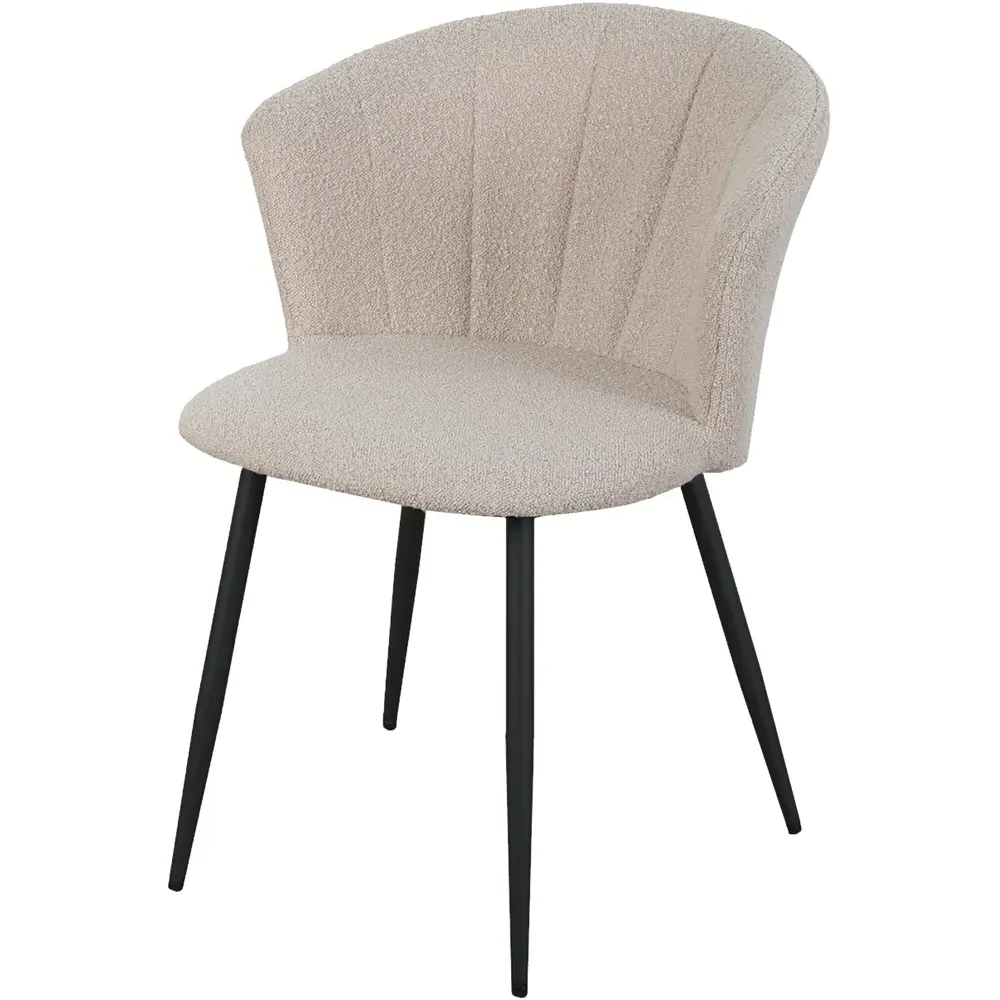 Dunelm Boucle Accent Chair - Beige