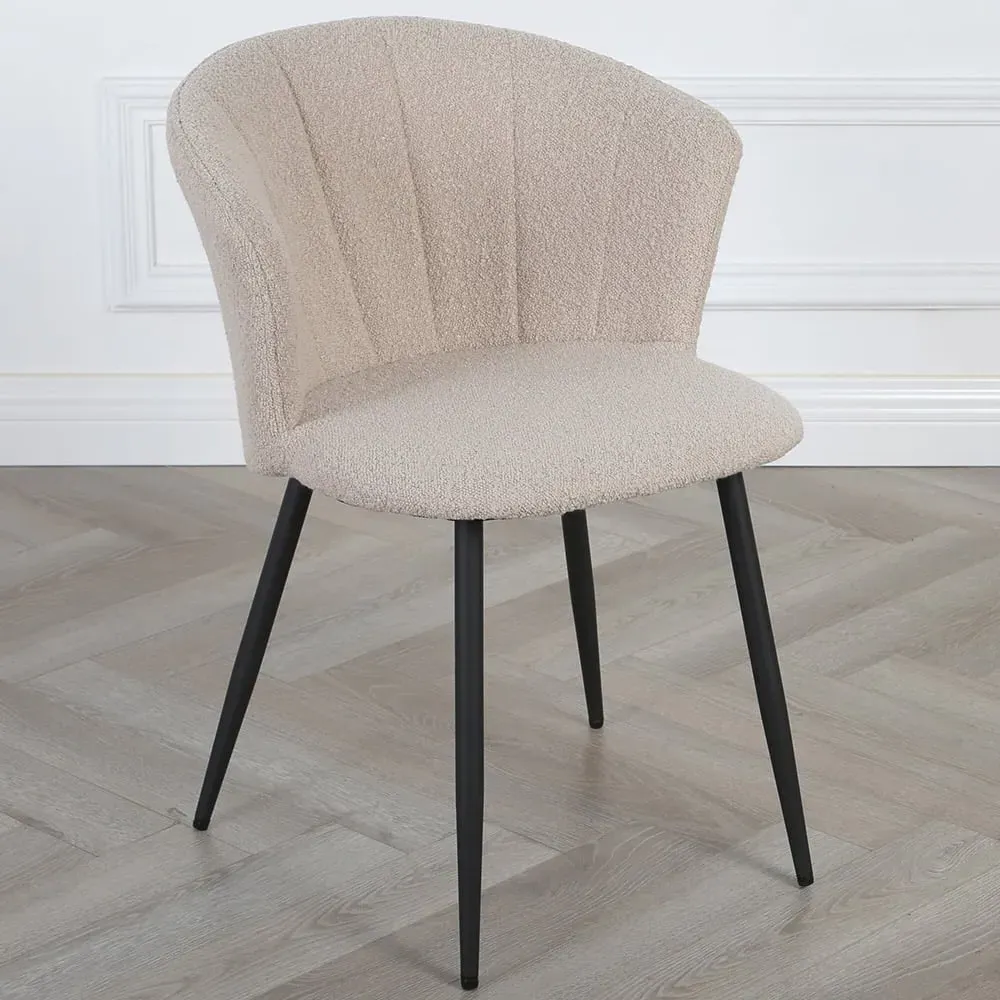 Dunelm Boucle Accent Chair - Beige image