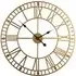 EOS Skeleton Wall Clock with Roman Numerals - Gold