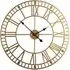 EOS Skeleton Wall Clock with Roman Numerals - Gold