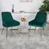 Hamilton Set of 2 Velvet Dining Chairs - Green