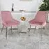 Hamilton Set of 2 Velvet Dining Chairs - Pink