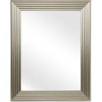Medea Rectangular Wall Mirror - Silver