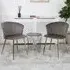 Mill Set of 2 Dining Chairs - Grey, Velvet