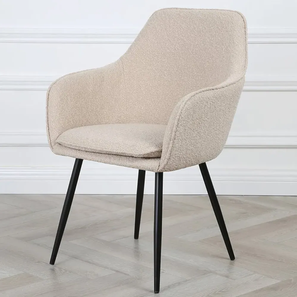 Muse Accent Chair - Beige, Boucle image