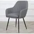 Muse Accent Chair - Dark Grey, Linen
