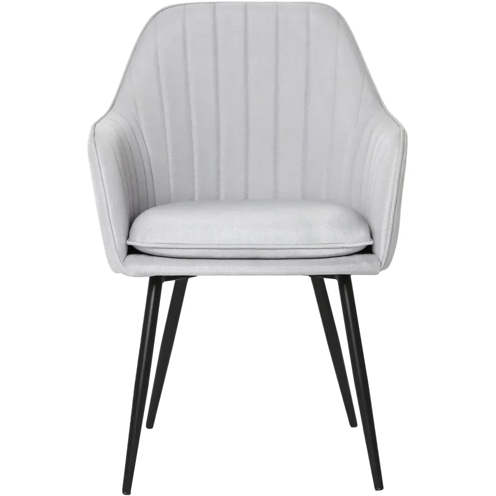 Muse Accent Chair - Light Grey, Linen