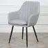 Muse Accent Chair - Light Grey, Linen