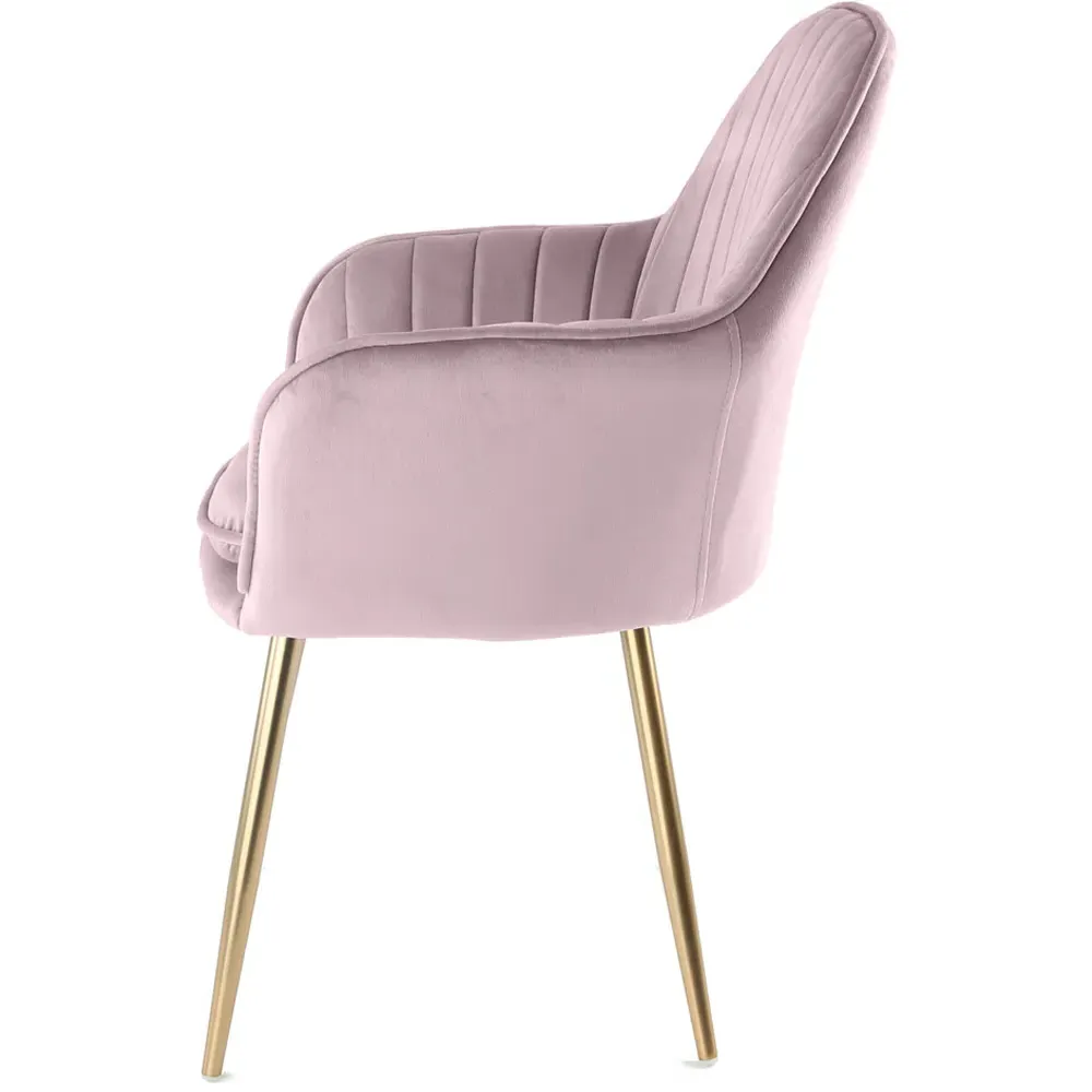 Muse Accent Chair Set of 2 - Violet, Velvet