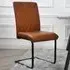 Nestor Set of 2 Dining Chairs - Tan, Leather