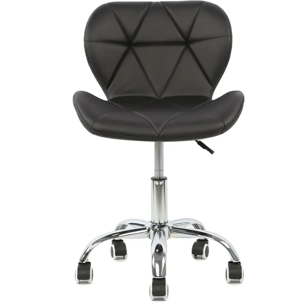 Orion Swivel Office Chair - Black, Leather