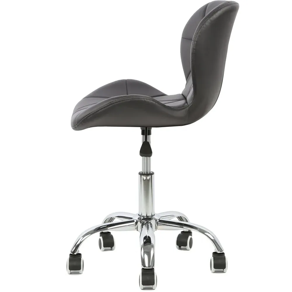 Orion Swivel Office Chair - Black, Leather