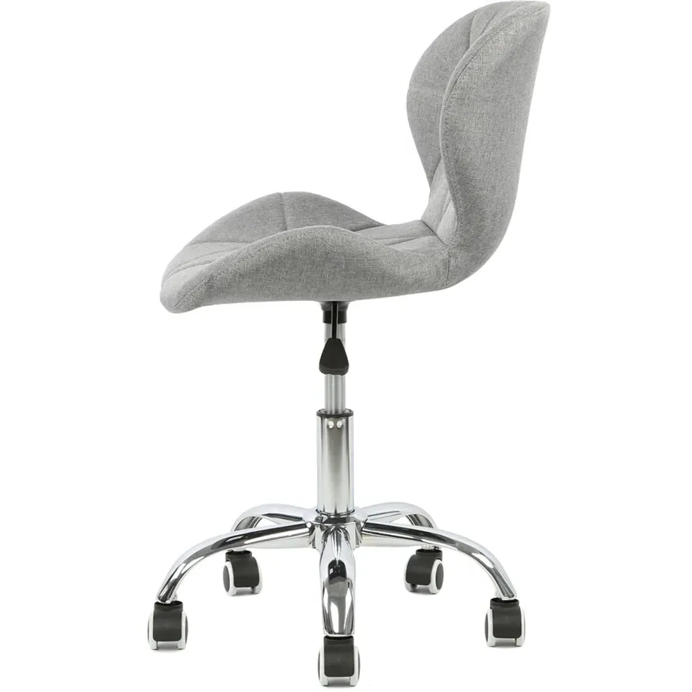 Orion Swivel Office Chair - Grey, Leather