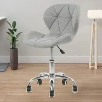 Orion Swivel Office Chair - Grey, Leather