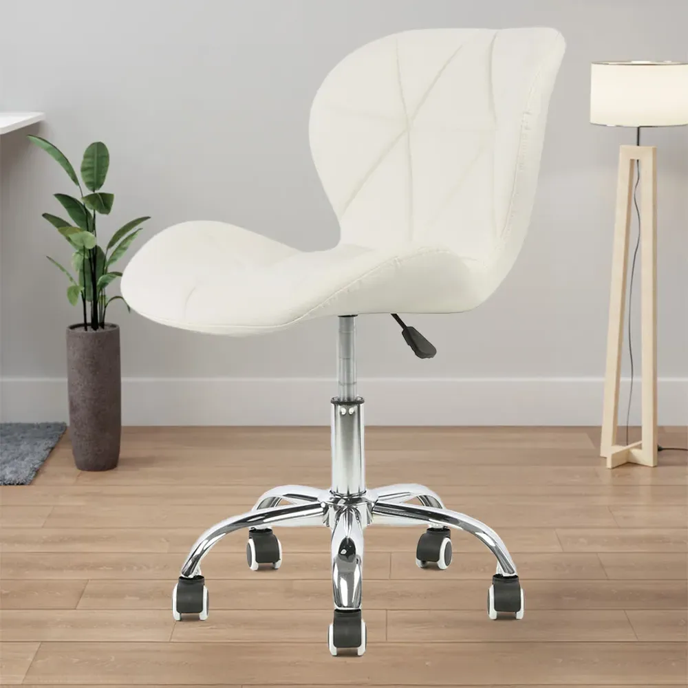 Orion Swivel Office Chair - White, Leather image