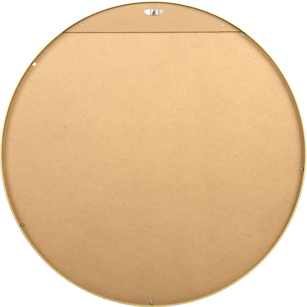 Pandora Round Wall Mirror - Gold, Aluminium Alloy