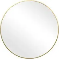Pandora Round Wall Mirror - Gold, Aluminium Alloy