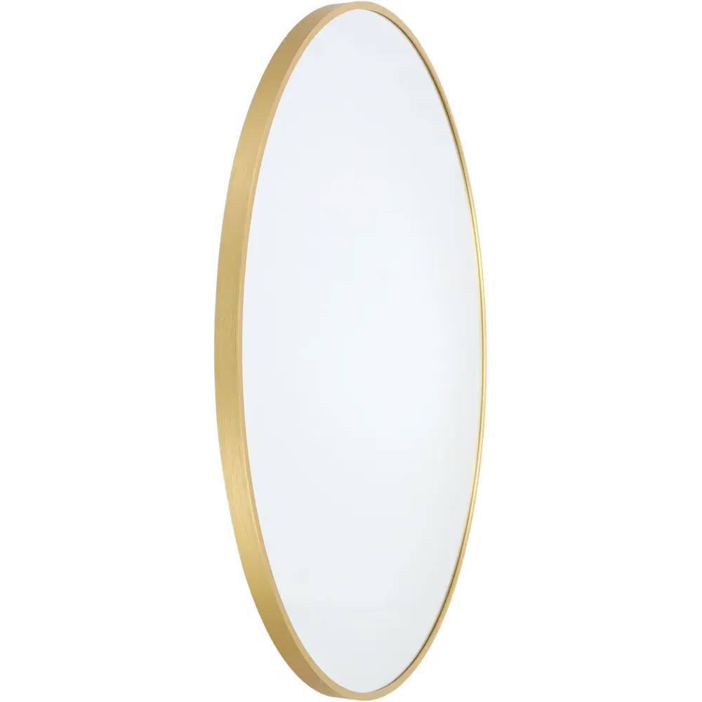 Pandora Round Wall Mirror - Gold, Aluminium Alloy