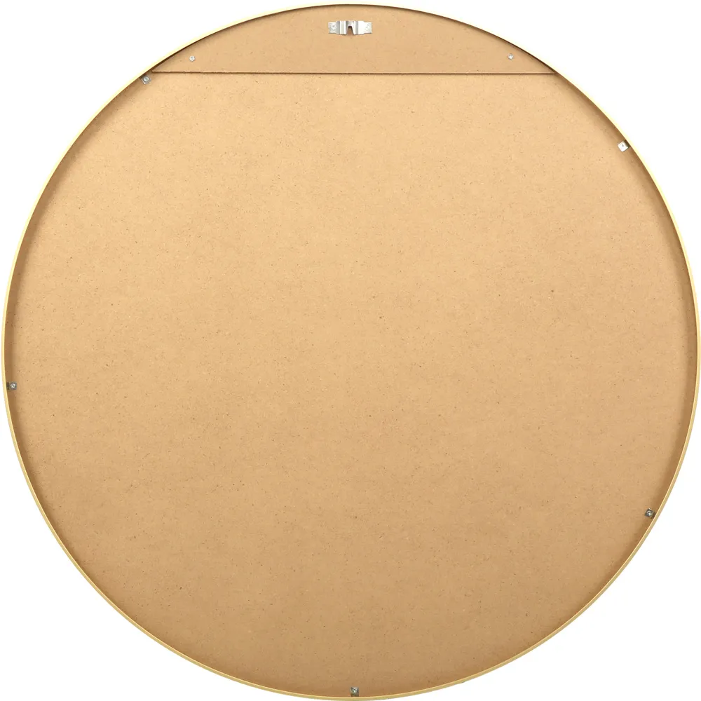 Pandora Round Wall Mirror - Gold, Aluminium Alloy
