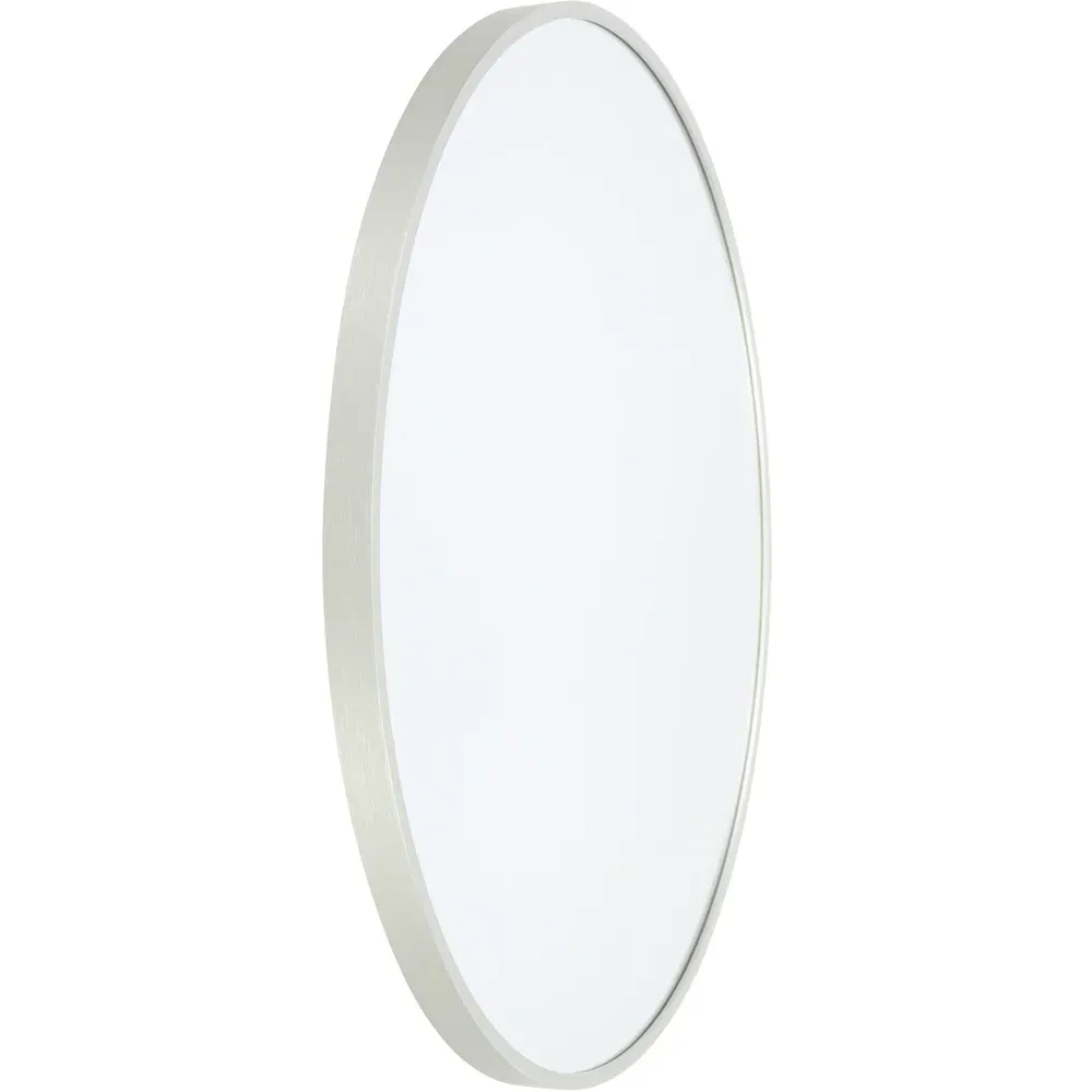 Pandora Round Wall Mirror - Silver, Aluminium Alloy