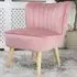 Shaun Accent Chair - Pink, Velvet