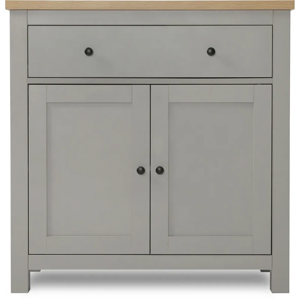 Wiltshire 2 Door Sideboard with Drawer - Grey, MDF
