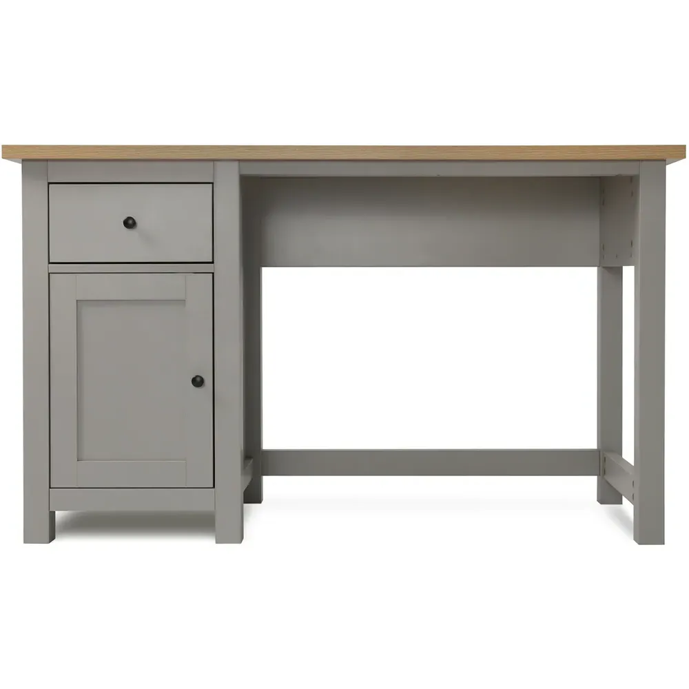 Wiltshire Storage Desk with Drawers - Grey, MDF
