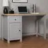 Wiltshire Storage Desk with Drawers - Grey, MDF