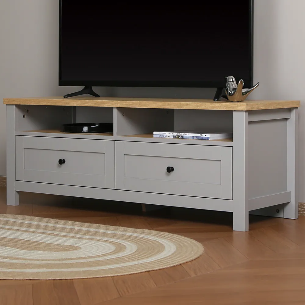 Wiltshire TV Unit - Grey, MDF