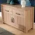 2 Door 2 Drawer Sideboard - Brown, Oak Effect