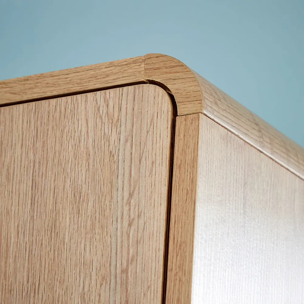 2 Door 2 Drawer Wardrobe - Brown, MDF