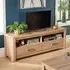 2 Door TV Stand with Cable Management - Brown