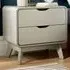 2 Drawer Bedside Table - Grey