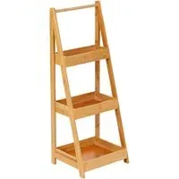 3 Shelf Bamboo Plant Stand - Brown