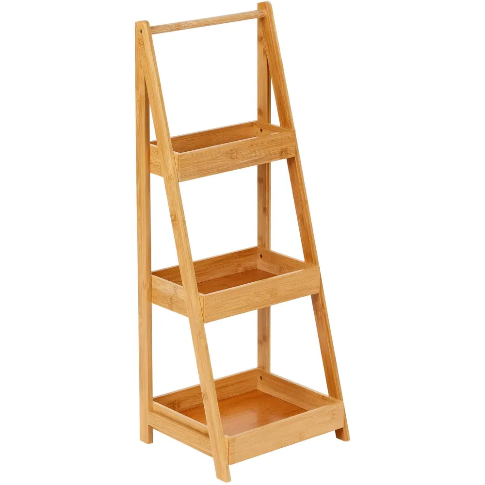 3 Shelf Bamboo Plant Stand - Brown image