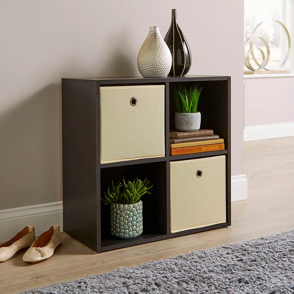 4 Cube Storage Unit - Black