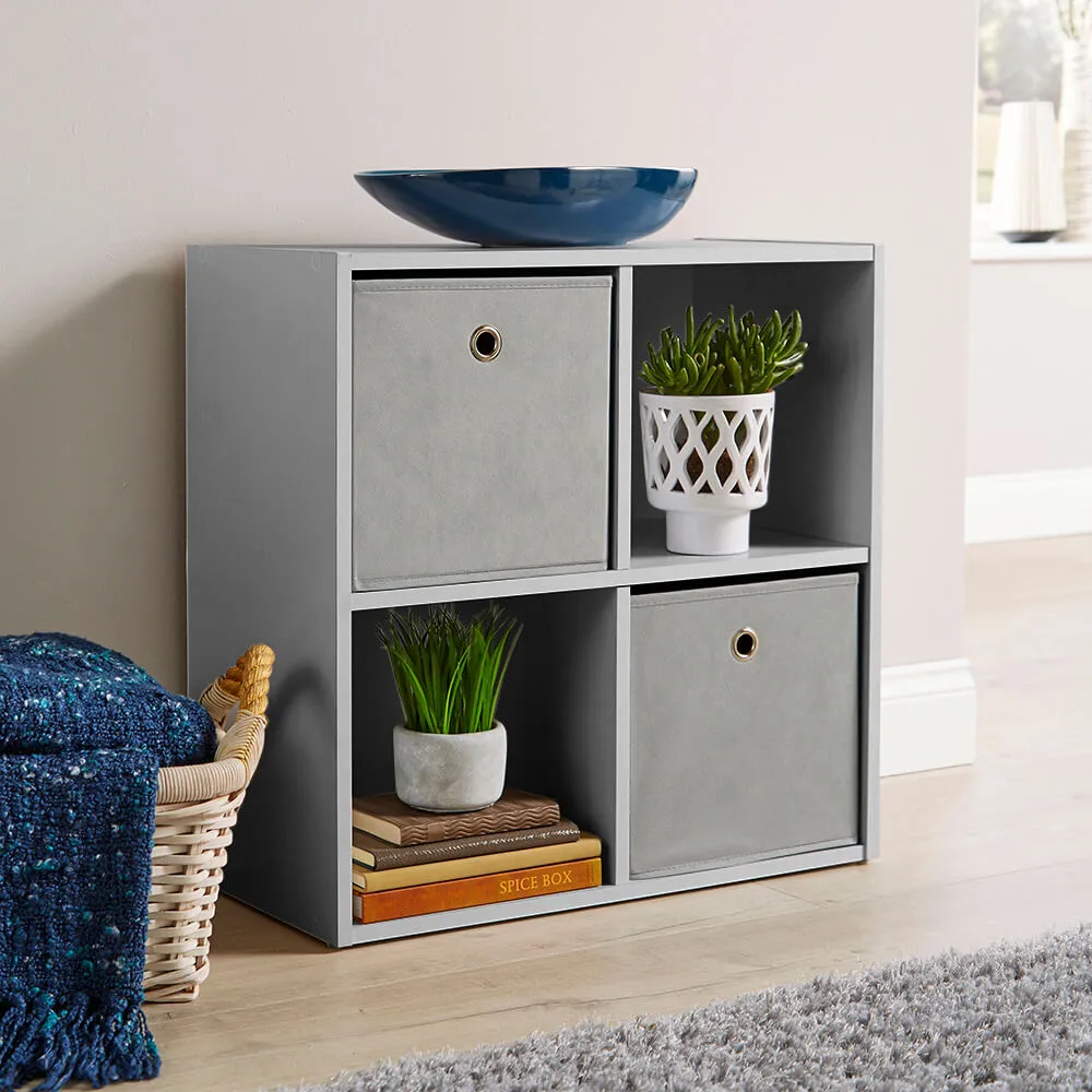 4 Cube Storage Unit - Grey