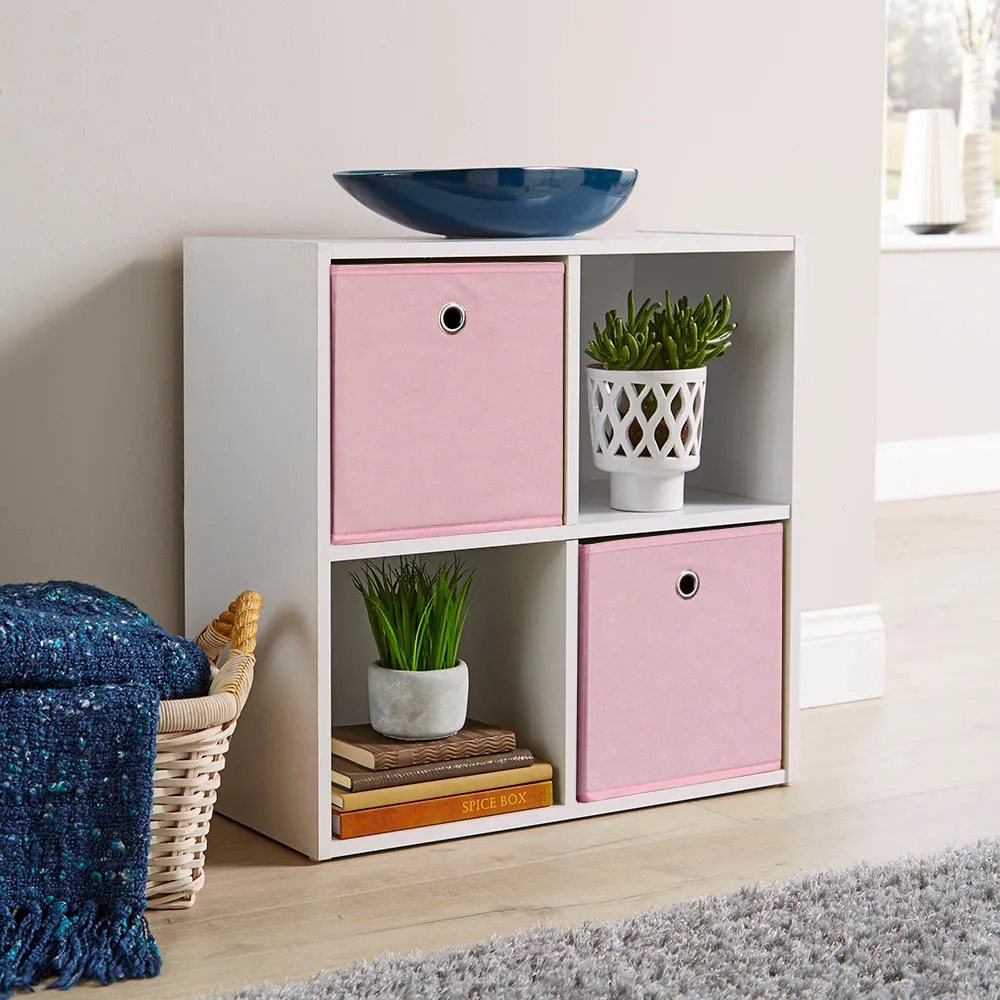 4 Cube Storage Unit - White