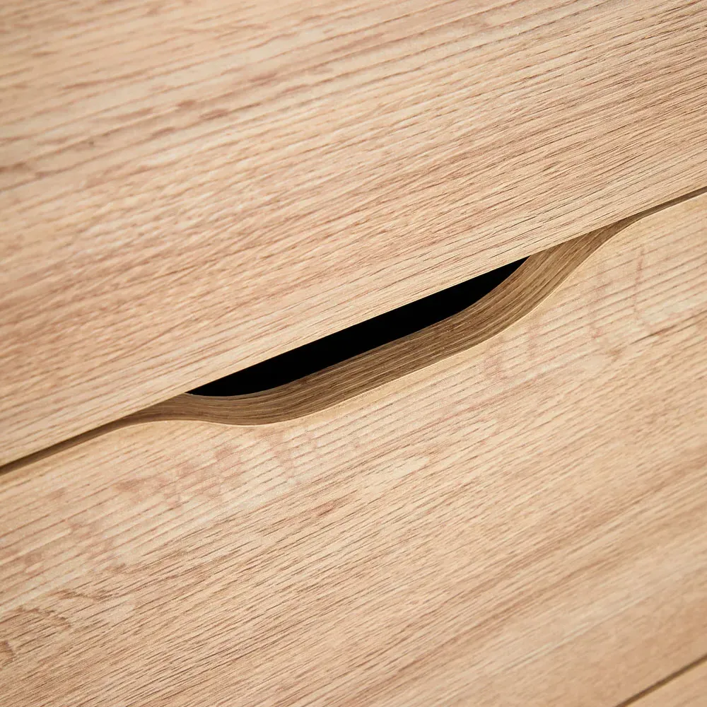 5 Drawer Tall Chest of Drawers - Brown