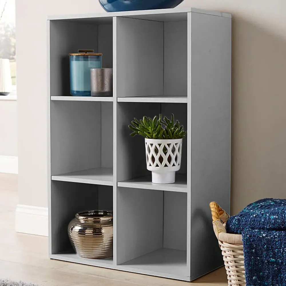6 Cube Storage Unit - Grey image