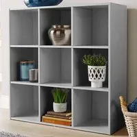 9 Cube Storage Unit - Grey