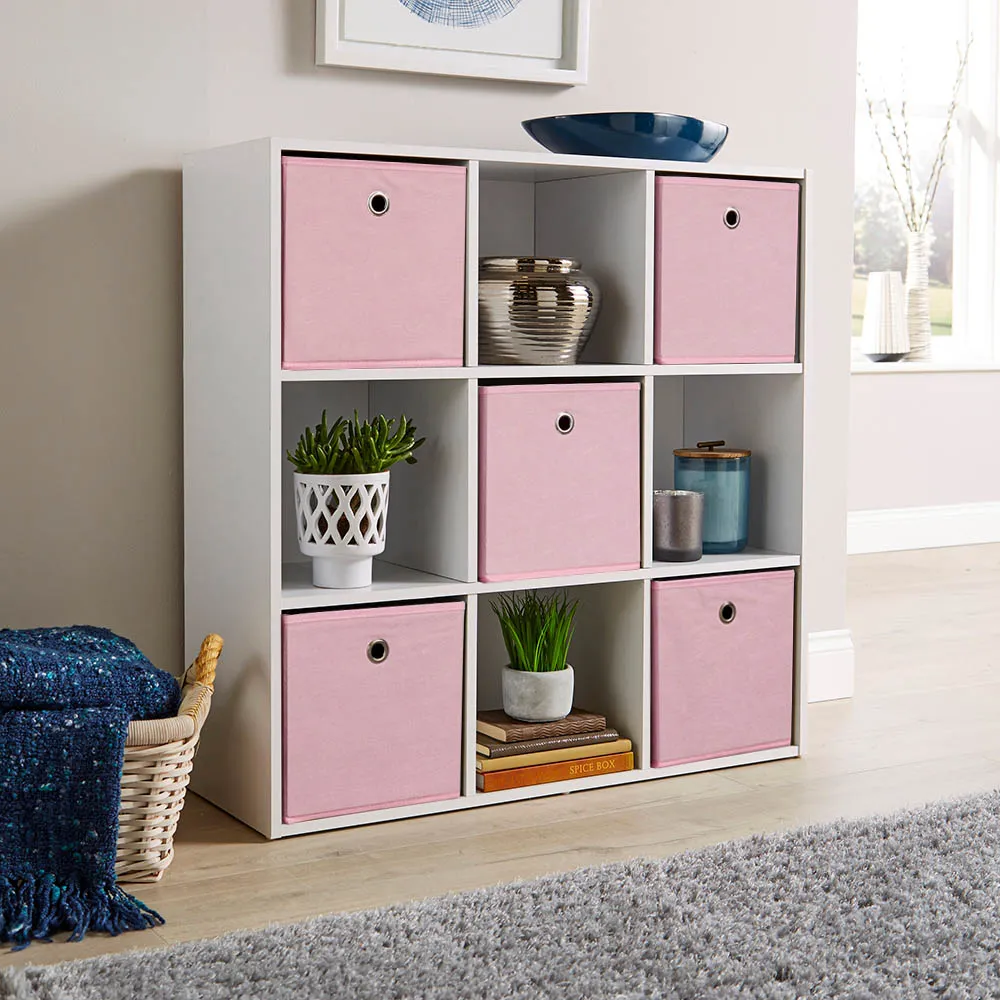 9 Cube Storage Unit - White