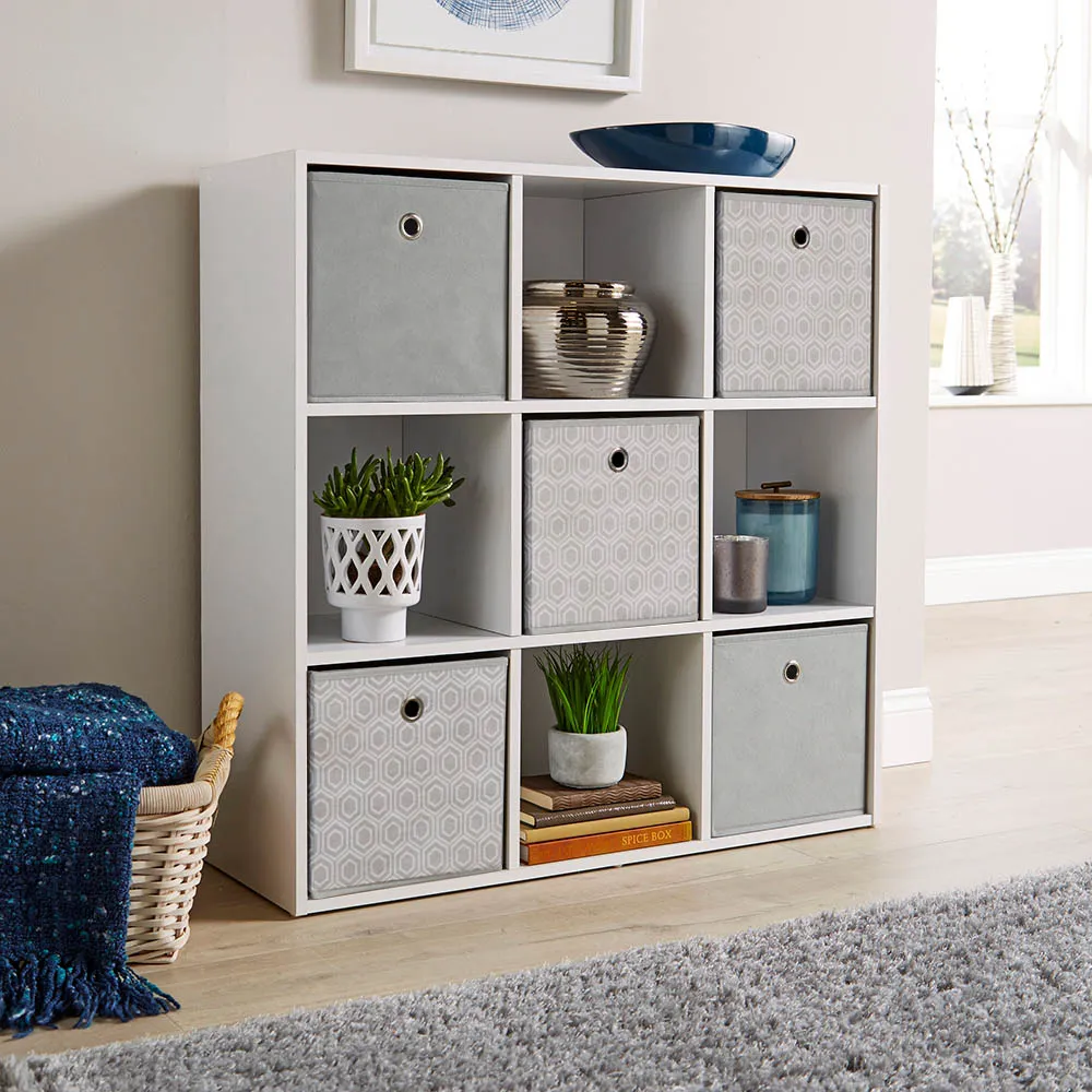 9 Cube Storage Unit - White